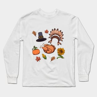 Thanksgiving Elements Long Sleeve T-Shirt